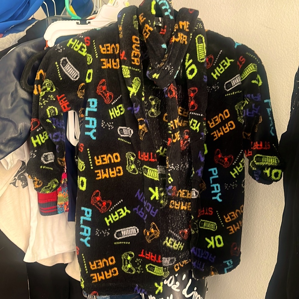 3t Toddler Gamer Robe for boys